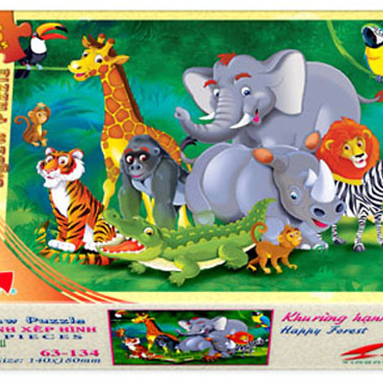 Tranh xếp hình Tia Sáng Khu rừng hạnh phúc ( 63 mảnh)