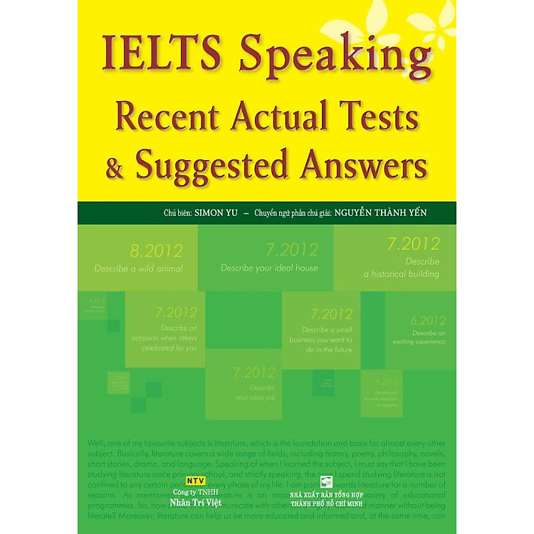 Ielts Speaking Recent Actual Tests - Suggested Answers