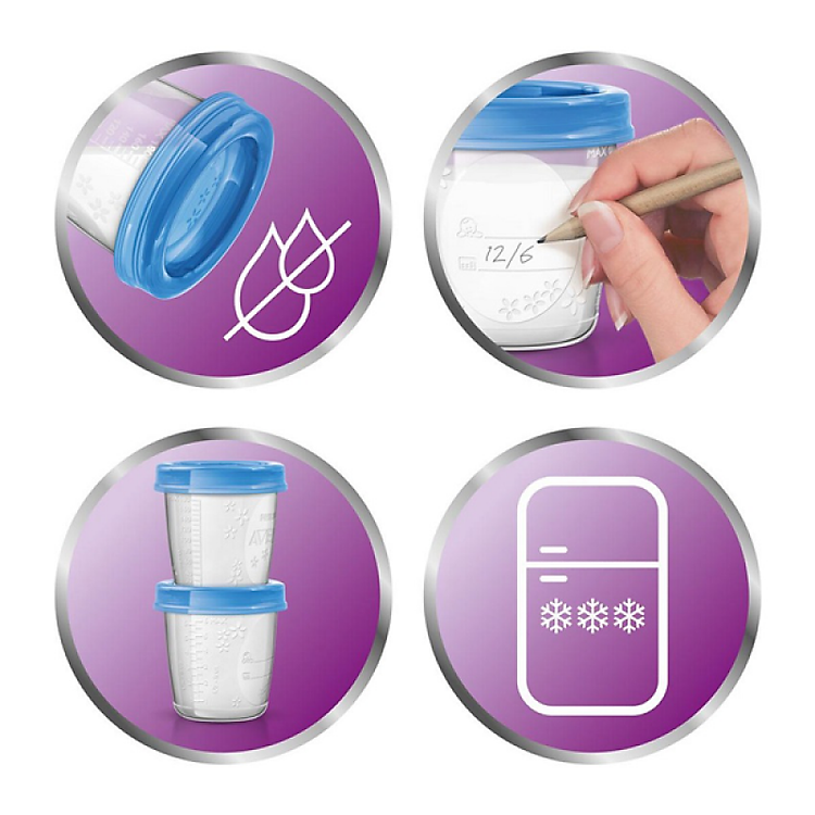 Mua Cốc trữ sữa Philips Avent 180ml - Hộp 10 Ưu đãi - Hình ảnh 3