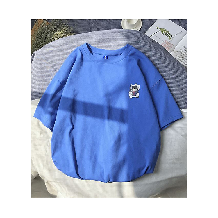Áo thun nam nữ form rộng tay lỡ Unisex ML001 Freesize dưới 69kg
