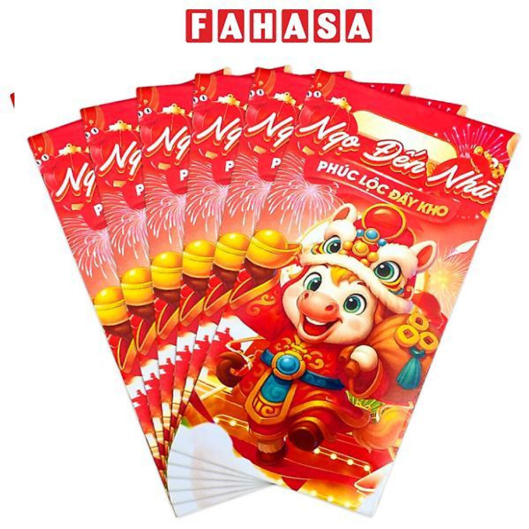 Bộ 6 Bao Lì Xì Tết Bính Ngọ 2026 - Teenage - Mẫu 48