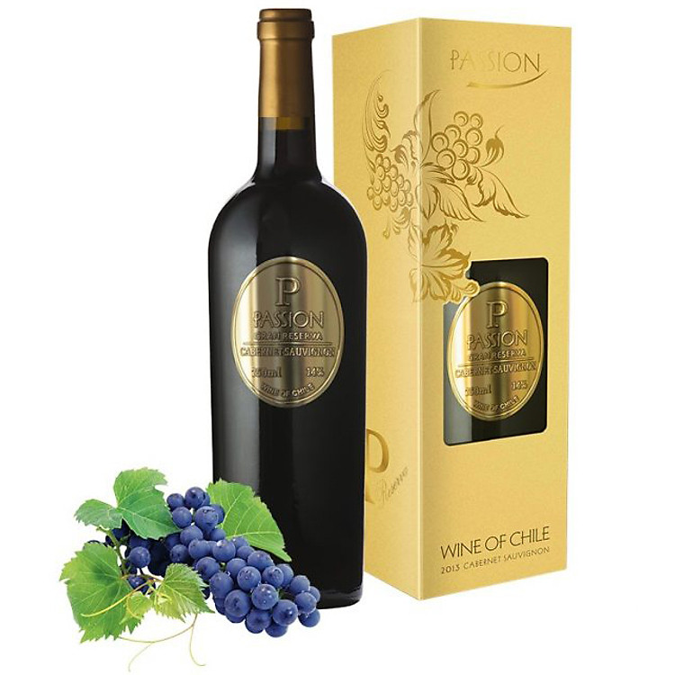 Rượu Vang Đỏ Passion Gran Reserva 750ml 14% Có Hộp
