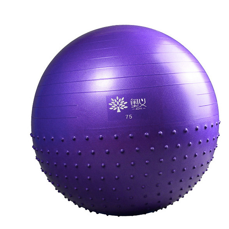 Bóng tập Yoga Nửa Gai + Nửa Trơn Thế hệ mới nhất – Tặng kèm bơm bóng