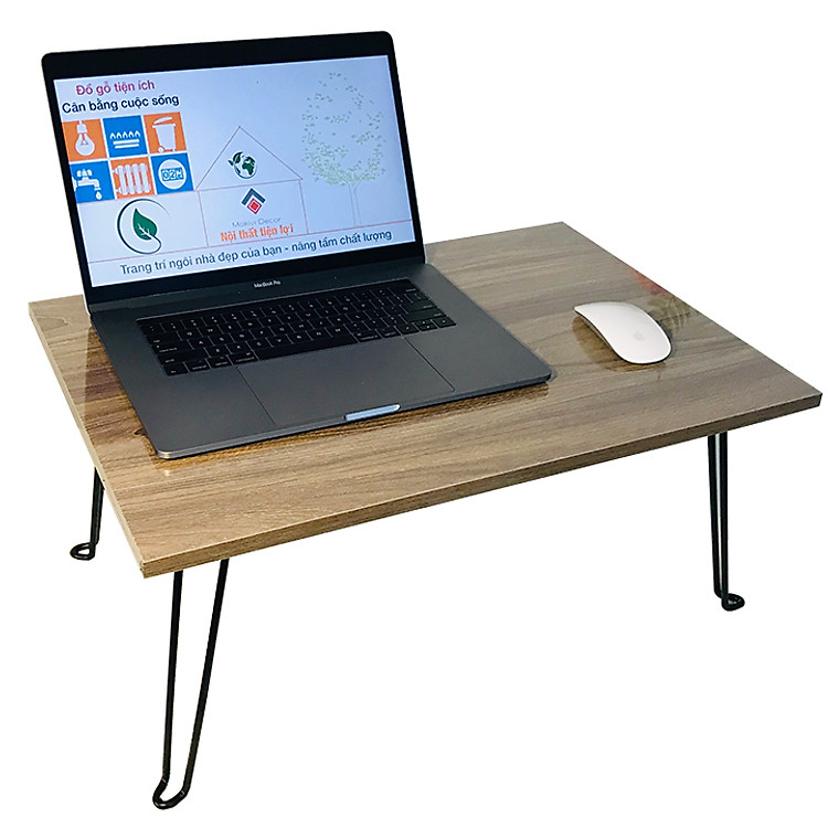 Bàn Laptop xếp gọn tiện lợi 60x40 - bàn gỗ MDF phong cách