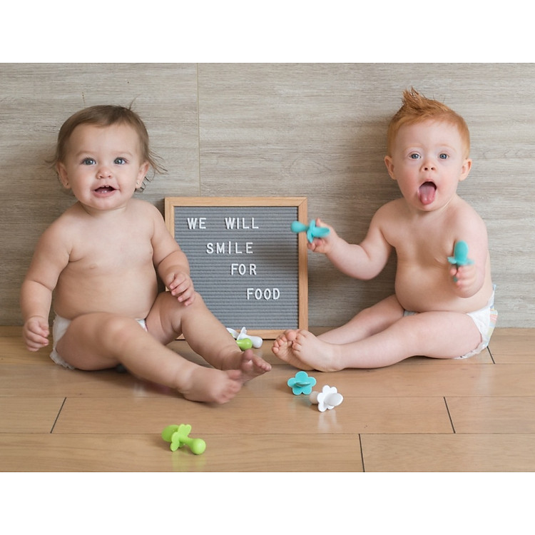 Bộ muỗng nĩa Grabease cho bé - Xanh Chính hãng Giá tốt - Hình ảnh 4