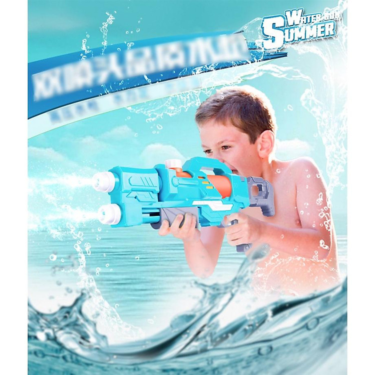 Súng Nước Super Blaster HENGX dung tích 1800ml đồ chơi bãi biển tầm xa 40m Water Fight