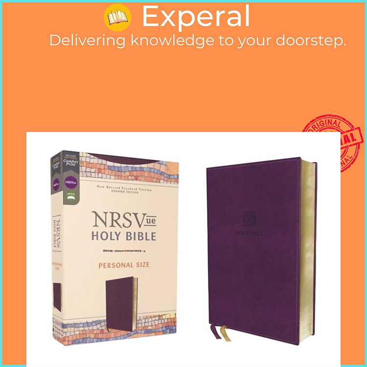 Sách - NRSVue, Holy Bible, Personal Size, Leathersoft, Purple, Print by Zondervan (UK edition, paperback)
