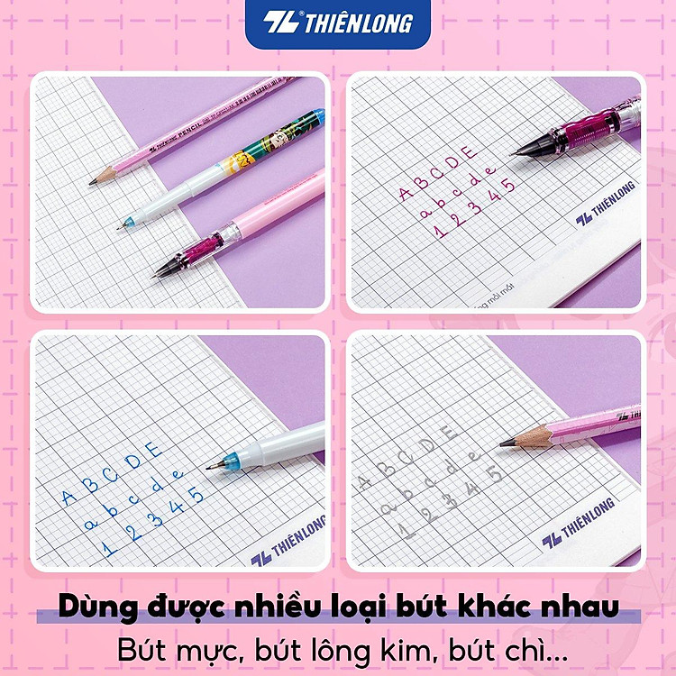 Tập học sinh 48 trang 5 ô ly vuông 2.5mm (100gsm) - NB-116 Thiên Long (5 tập) - Ảnh 7