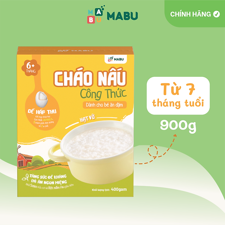 Mua tại Tiki: Nơi Cháo Ăn Dặm Mabu Hạt Vỡ 400g Chính hãng, giá tốt
