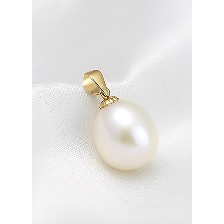 Mặt dây chuyền vàng 18k ngọc trai thật Fote 9-10mm