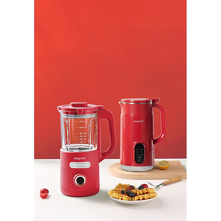 Máy Xay Nấu Đa Năng 9in1 LazyChef 1200ml, Máy Xay Sữa Hạt, Nồi Hầm Cháo Chậm, Bình Nấu Trà Kết Hợp Làm Sữa Hạt LazyChef - Hàng Chính Hãng