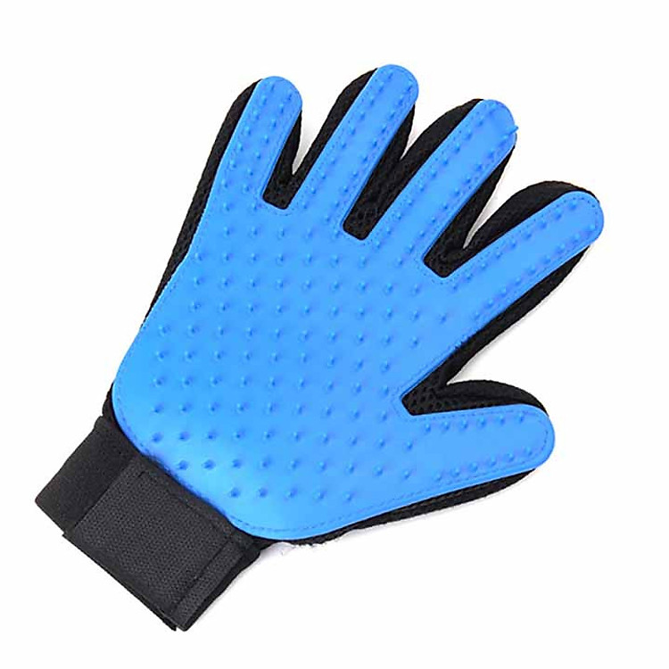 Găng Tay Tắm, Massage, Lấy Lông Rụng Cho Thú Cưng (Giao Màu Ngẫu Nhiên)