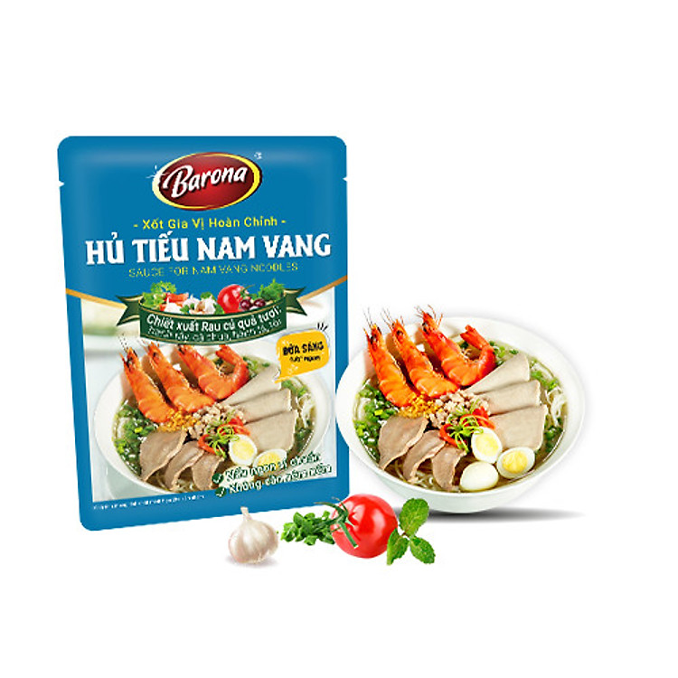 Combo 3 gói Gia Vị Hủ Tiếu Barona 110g tươi ngon chuẩn vị không cần nêm nếm