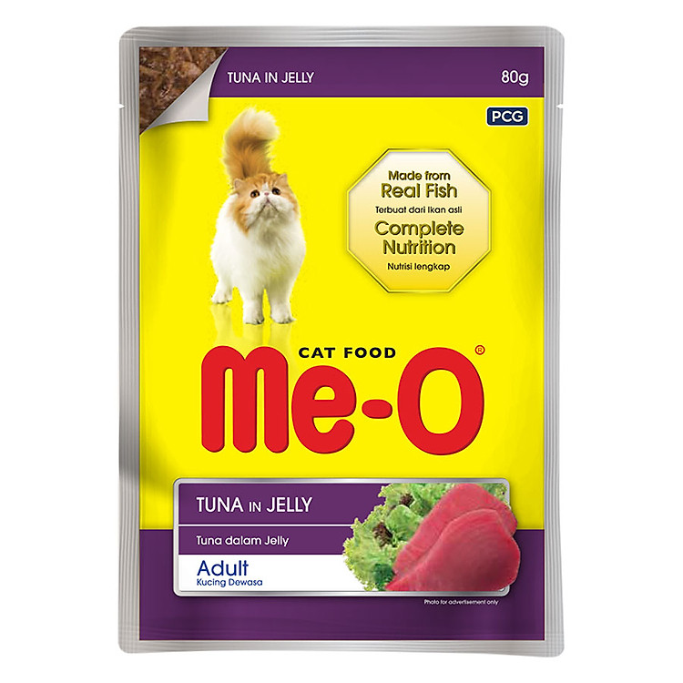 Đồ Ăn Mèo Sốt Me-O Hương Vị Cá Ngừ (80g)