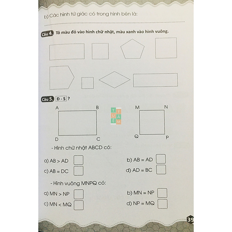 45 Đề Ôn Luyện và Kiểm Tra Toán 3 - Ảnh 6
