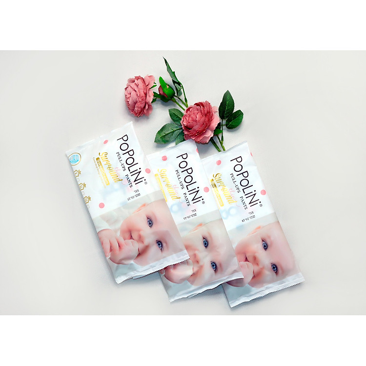 Tã dán Popolini size M 60 miếng Chính hãng Ưu đãi - Hình ảnh 3