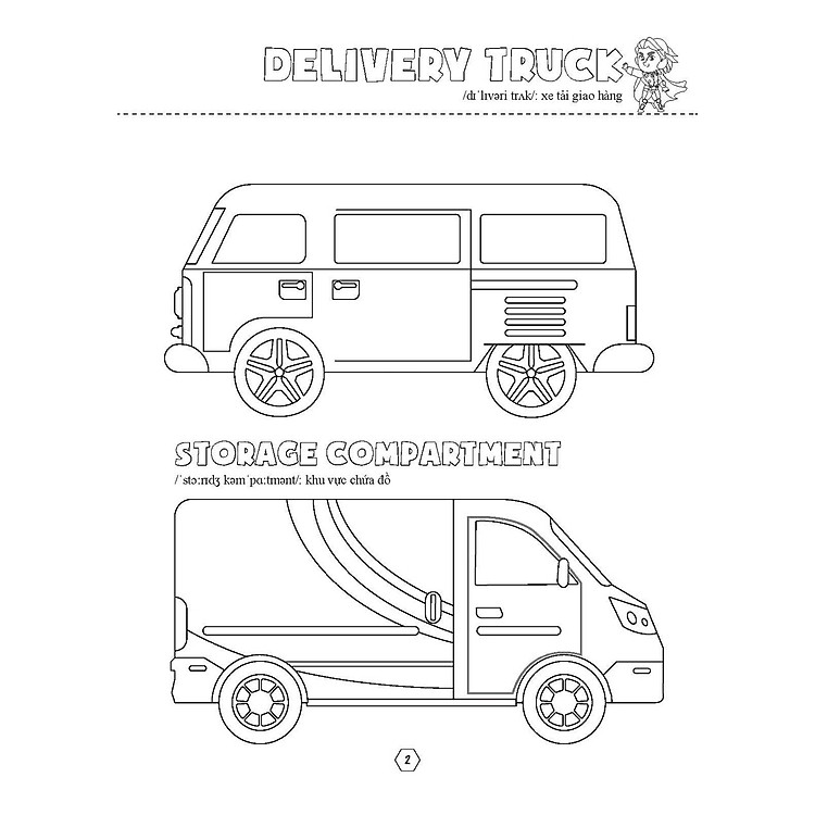 Tô Màu Phương Tiện Giao Thông - Xe Tải Vượt Mọi Địa Hình - Ảnh 2