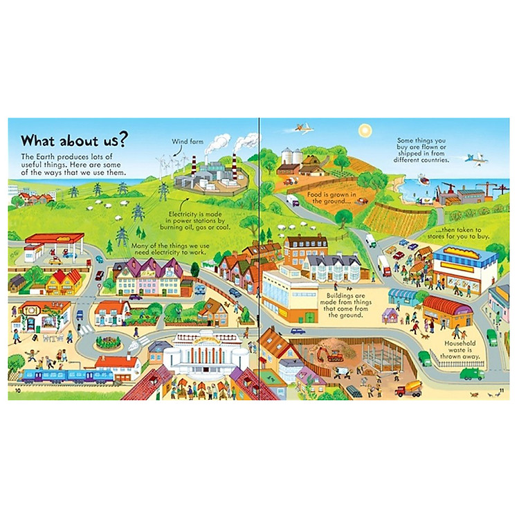 Tương Tác Tiếng Anh - Usborne Look Inside Our World - Ảnh 3