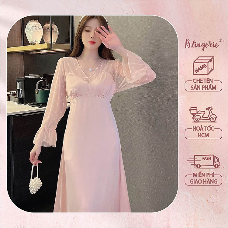 Váy Ngủ Nữ Lụa Quý Phái - B.Lingerie