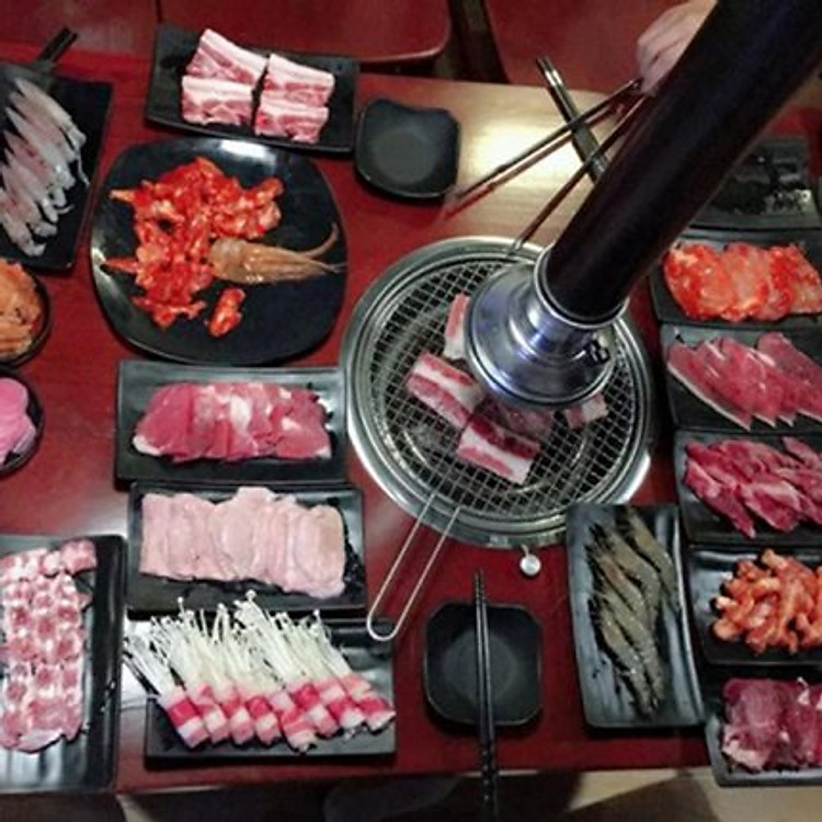 Buffet nướng lẩu tại nhà hàng Ninh Nướng Than Hoa