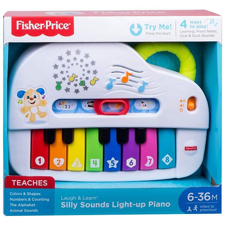 Đồ Chơi FISHER PRICE Đàn Piano Phát Sáng Cho Bé FYK56