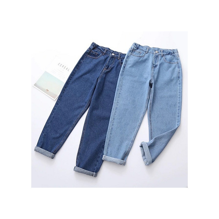 Quần Baggy Jeans Nữ Trơn 285