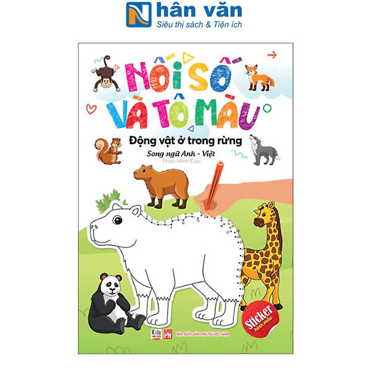 Nối Số Và Tô Màu - Song Ngữ Anh-Việt - Nhiều Chủ Đề