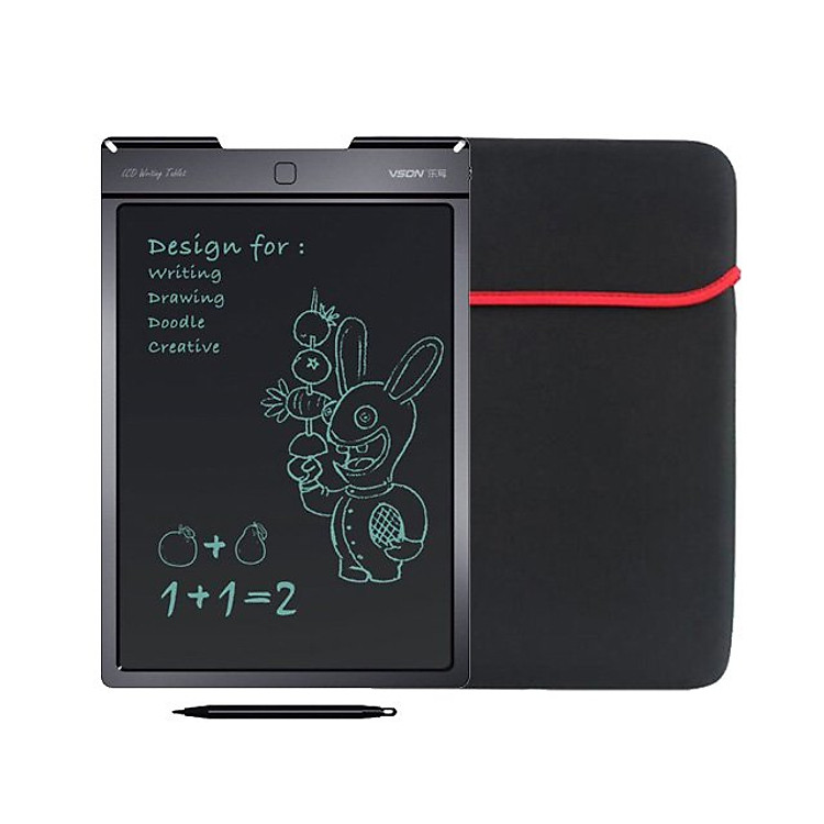 Combo Bảng viết vẽ điện tử thông minh cho bé Vson 9 kèm bao da, bút vẽ - Hàng chính hãng