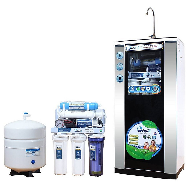 Máy Lọc Nước RO FUJIE RO-07 CAB (7 Cấp Độ Lọc - Bao Gồm Tủ Cường Lực) - Hàng Chính Hãng