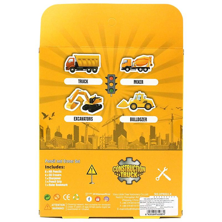 Bộ Dụng Cụ Học Tập Xe Công Trình Construction Truck (13 chi tiết) - Ảnh 7