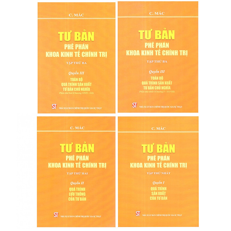 Bộ Tư Bản – Phê Phán Khoa Kinh Tế Chính Trị Các Mác (Tập 1)