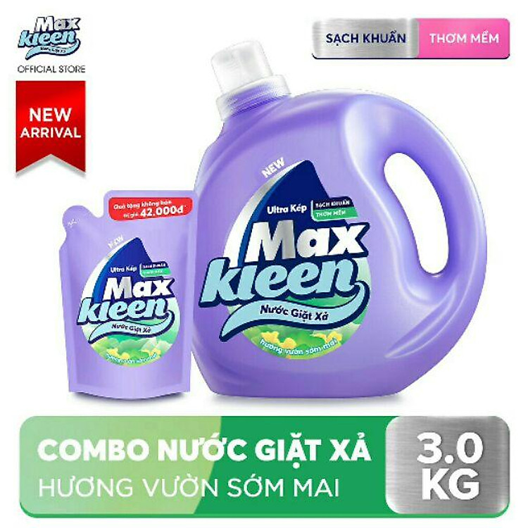 Nước Giặt Xả MaxKleen hương sớm mai thơm dịu nhẹ
