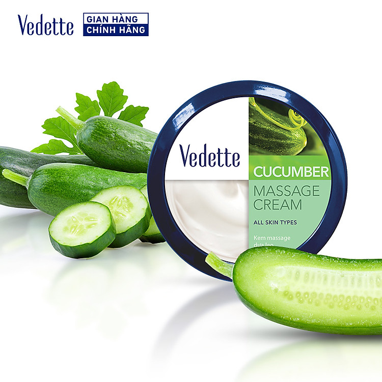 Kem Massage Vedette Dưa leo 145ml
