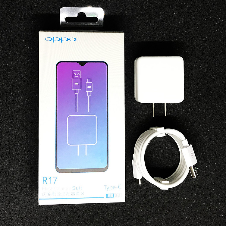 Bộ sạc nhanh OPPO VOOC R17 5V-4A Chân Type C - Hàng Nhập Khẩu