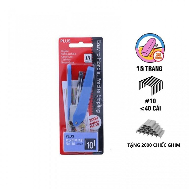 Dập Ghim Số 10 Plus (Kèm 2 hộp)