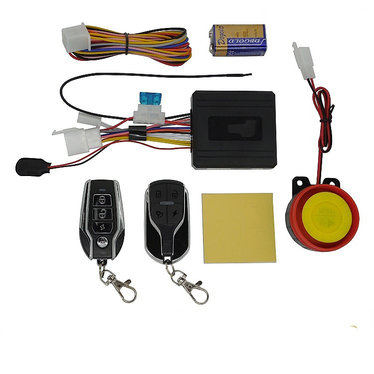 Khóa chống trộm xe máy điều khiển từ xa 4 nút + Tặng kèm 1 Sạc Điện Thoại Gắn Xe Máy Kèm Ổ Đựng Tẩu