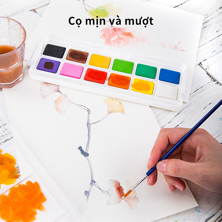 Màu Nước Dạng Nén Deli (12 màu) - Ảnh 7