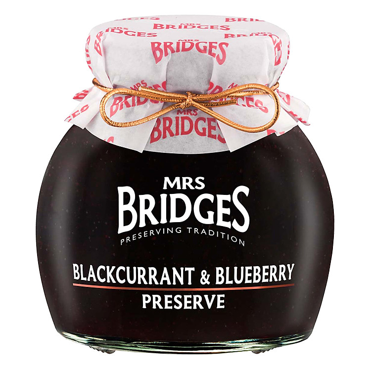Mứt Quả Việt Quất Và Quả Lý Chua Đen Mrs Bridges Blackcurrant & Blueberry Preserve MB817 (340g)