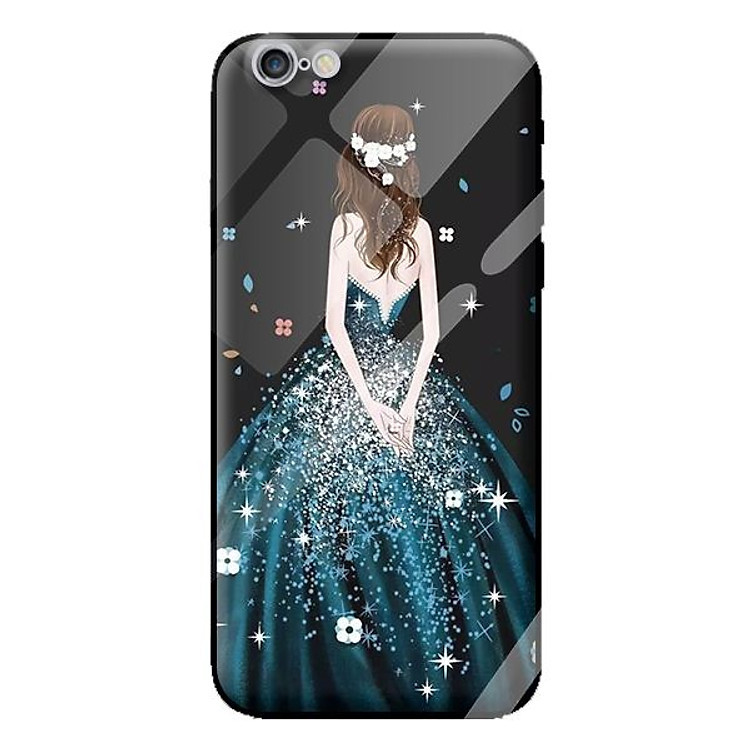 Ốp kính cường lực cho iPhone 6 Plus mẫu công chúa 8 - Hàng chính hãng