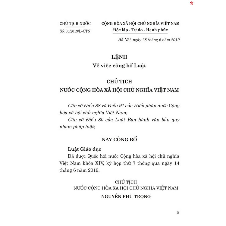 Luật giáo dục năm 2019 - bản in 2024 - Ảnh 3