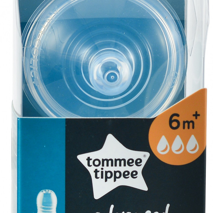 Núm ty silicon thay bình sữa Tommee Tippee Advanced Anti-Colic Fast Flow từ 6 tháng (vỉ đôi)