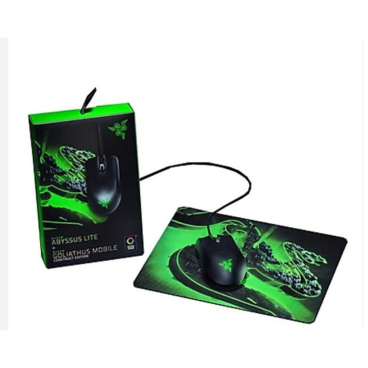 Bộ sản phẩm Razer Abyssus Lite-Razer Goliathus Mobile Construct Edition_RZ83-02730100-B3M1-HÀNG CHÍNH HÃNG
