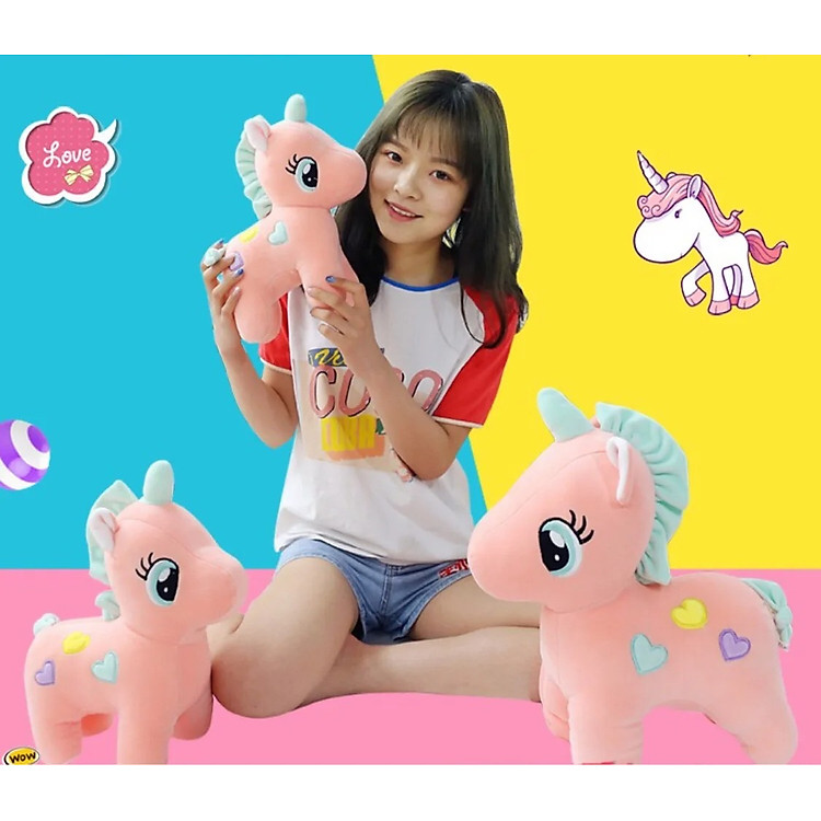 Mua tại Lazada: Mua Thú nhồi bông kỳ lân 22cm Chính hãng Giá rẻ