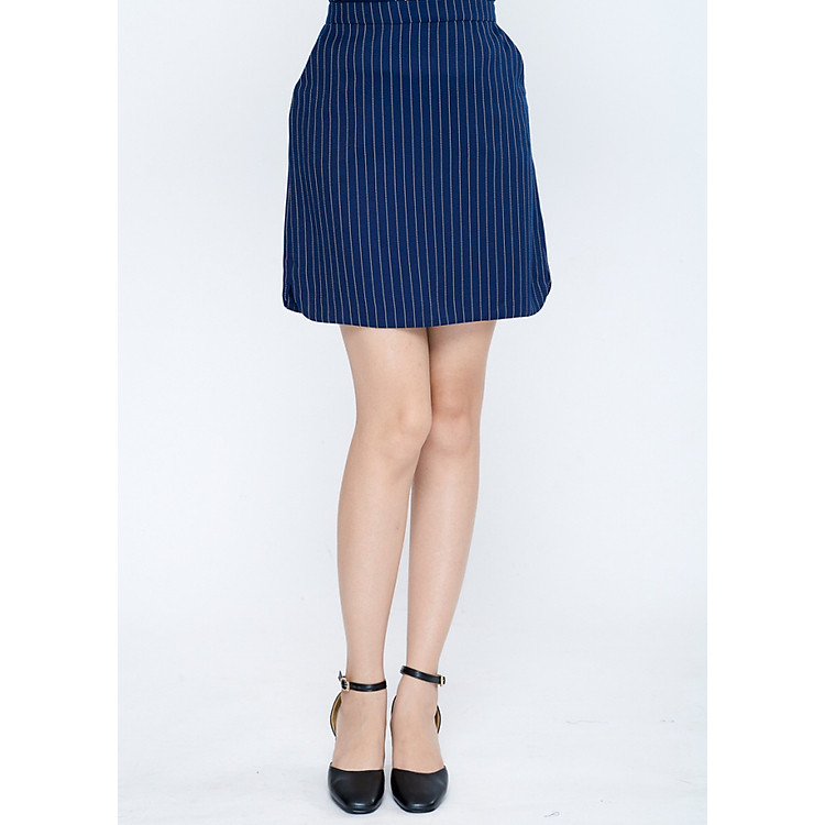 Chân váy công sở nữ dáng A LAMER L62F17T031-P3215 (Xanh dương)