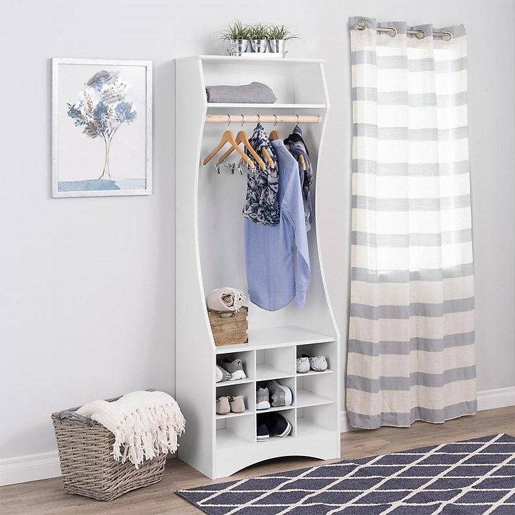 Tủ để quần áo gia đình bằng gỗ SMLIFE Callaway