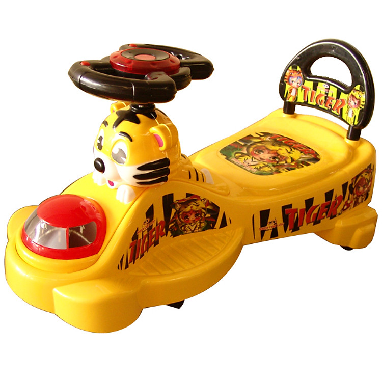 Xe Lắc Nhựa Chợ Lớn Con Hổ (Không Nhạc) - M1362A-X3B - Giao màu ngẫu nhiên