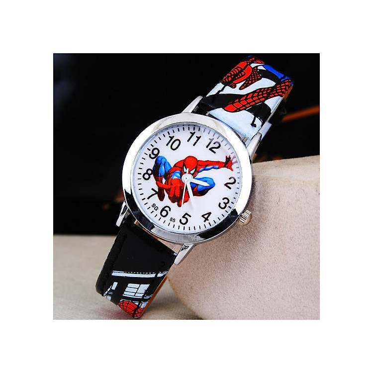 Đồng Hồ Trẻ Em Thời Trang Họa Tiết Siêu Anh Hùng Người Nhện DH025BE Chọn Màu Sắc