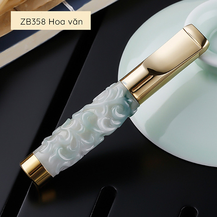 Tẩu Lọc Thuốc Cầm Tay Đá Ngọc Bích 358ZB (họa tiết ngẫu nhiên) - Ảnh 5