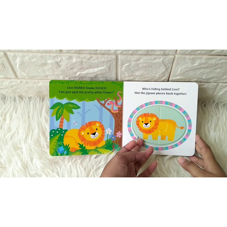 My First Jigsaw Jungle - Sách Ghép Hình: Rừng Rậm - Ảnh 2