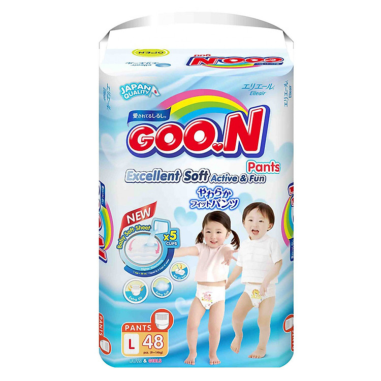 Tã Quần Goo.n Slim Gói Cực Đại L48 (48 Miếng)
